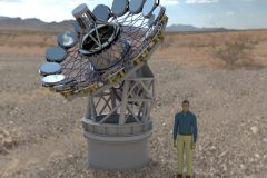 Rappresentazione artistica del telescopio SELF. Crediti: Instituto de Astrofisica de Canarias